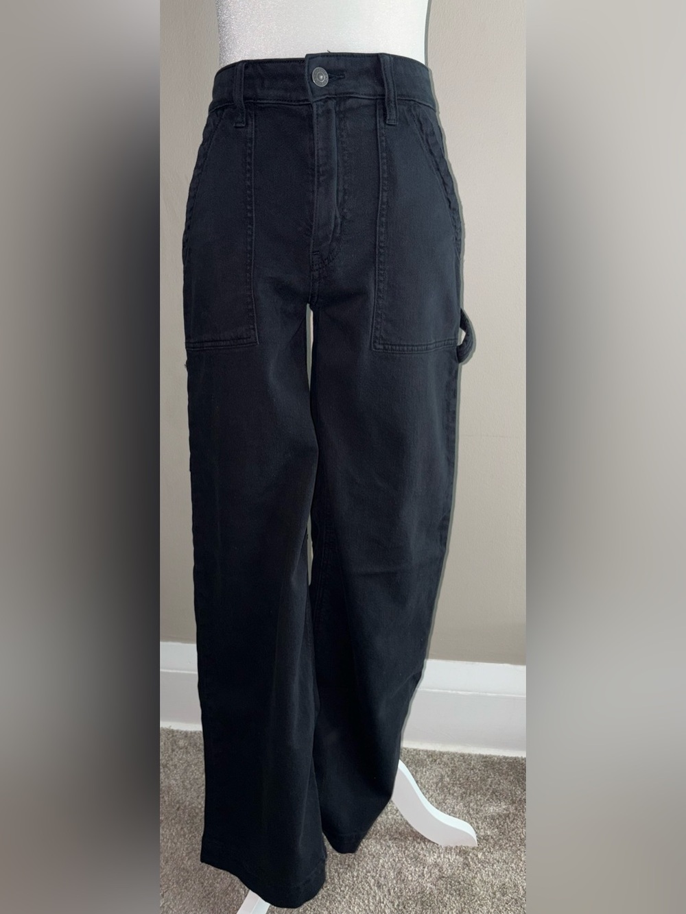 American Eagle Outfitters - Black Utility Work Pants - Picture 5 of 10